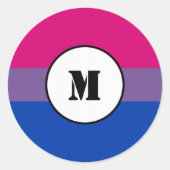 Bisexuality pride flag Stickers (Voorkant)
