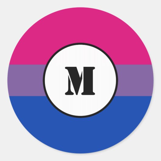 Bisexuality pride flag Stickers (Voorkant)
