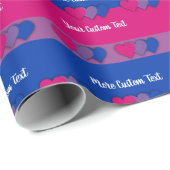 Bisexuality pride flag with text wrapting paper cadeaupapier (Rol Hoek)