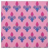 Bisexuality pride fleur-de-lis fabric stof (Swatch)