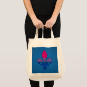 Bisexuality pride fleur-de-lis tote bag (Voorkant (product))