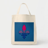 Bisexuality pride fleur-de-lis tote bag (Voorkant)