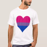 Bisexuality pride hart T-shirt