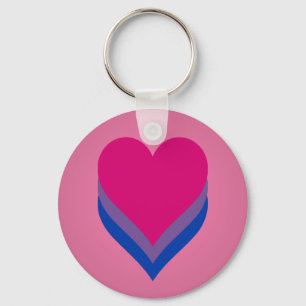Bisexuality pride harten Sleutelhanger