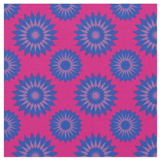 Bisexuality pride kleuren/roze bloempatroon stof (Close Up)