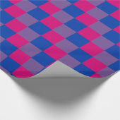 Bisexuality pride kleuren Verpakkingspapier Cadeaupapier (Hoek)