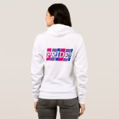Bisexuality pride-tekstteken hoodie (Achterkant volledig)
