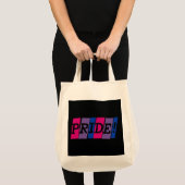 Bisexuality pride-tekstteken tote bag (Voorkant (product))