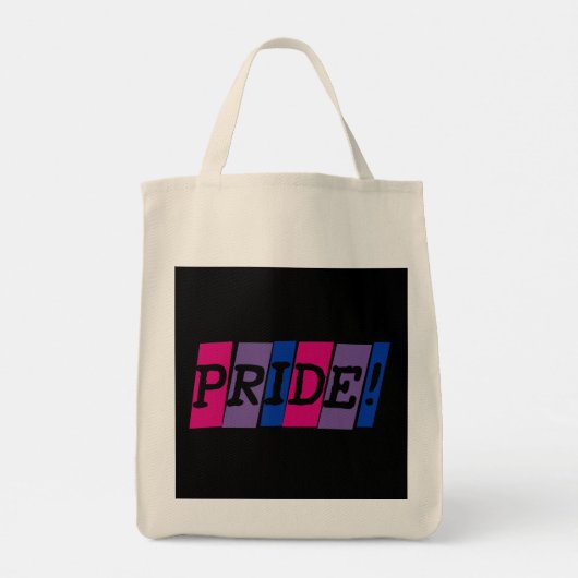 Bisexuality pride-tekstteken tote bag (Achterkant)