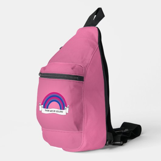 Bisexuality rainbow pride  sling bag (Rechterhoek)