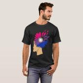 Bisexuality Woman Sunflower Bisexual Flag Bi Pride T-shirt (Voorkant volledig)