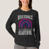 Bisexuals Are Beautiful Bisexual Pride Bohemian Ra T-shirt (Voorkant)