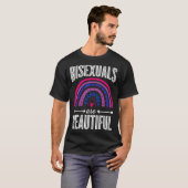 Bisexuals Are Beautiful Bisexual Pride Bohemian Ra T-shirt (Voorkant volledig)
