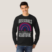 Bisexuals Are Beautiful Bisexual Pride Bohemian Ra T-shirt (Voorkant volledig)