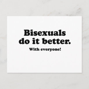 BISEXUALS DOEN HET BETER (MET IEDEREEN) BRIEFKAART