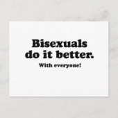 BISEXUALS DOEN HET BETER (MET IEDEREEN) BRIEFKAART (Voorkant)