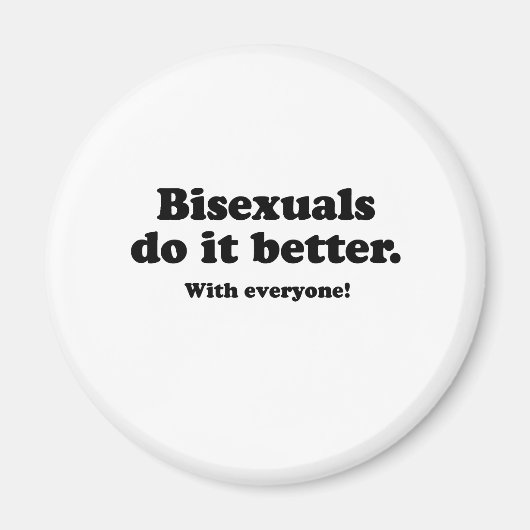 BISEXUALS DOEN HET BETER (MET IEDEREEN) MAGNEET (Voorkant)
