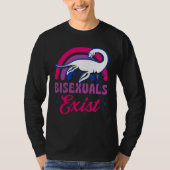 Bisexuals Exist Bisexual Loch Ness Monster Pride R T-shirt (Voorkant)