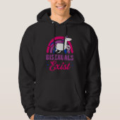 Bisexuals Exist Bisexual Pride Minimalist Rainbow  Hoodie (Voorkant)
