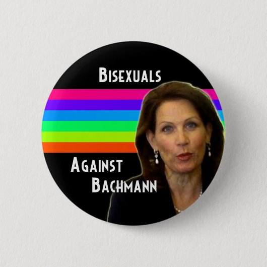 Bisexuals tegen Bachmann-toets Ronde Button 5,7 Cm (Voorkant)