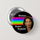 Bisexuals tegen Bachmann-toets Ronde Button 5,7 Cm (Voorkant /achterkant)