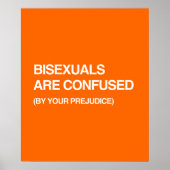 BISEXUALS WORDEN VEROORDEELD DOOR UW PREJUDICE POSTER (Voorkant)