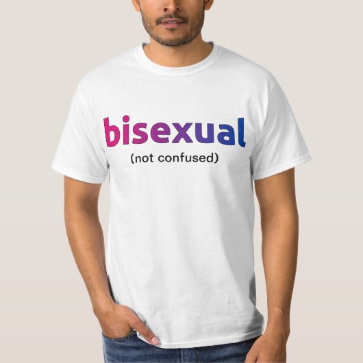 Bisexueel (niet verward) shirt (Voorkant)