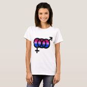 Bisexueel symbool t-shirt (Voorkant volledig)