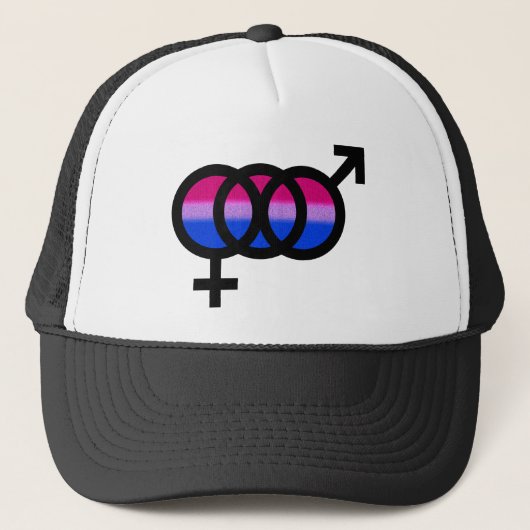 Bisexueel symbool trucker pet (Voorkant)