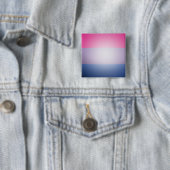BISEXUELE 3D-KLEUREN -.png Vierkante Button 5,1 Cm (In situ)