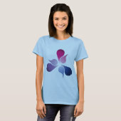 BISEXUELE PRIDE BURST -.png T-shirt (Voorkant volledig)