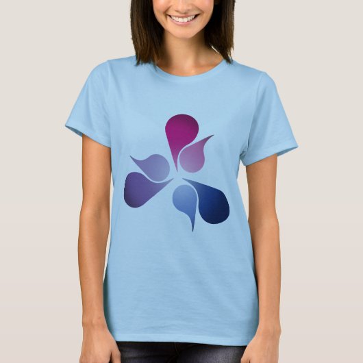 BISEXUELE PRIDE BURST -.png T-shirt (Voorkant)