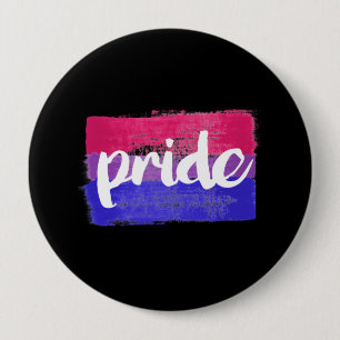BISEXUELE PRIDEKALLIGRAFIE - BETAALDE BISEXUELE PR RONDE BUTTON 4,0 CM