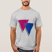 BISEXUELE TRIANGELE SYMBOOL 3D T-SHIRT (Voorkant)
