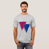BISEXUELE TRIANGELE SYMBOOL 3D T-SHIRT (Voorkant volledig)
