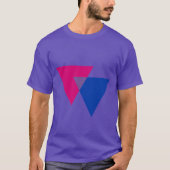 BISEXUELE TRIANGELE SYMBOOL T-SHIRT (Voorkant)