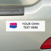 BISEXUELE VLAGDRIPPEN BUMPERSTICKER (Op auto)