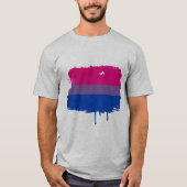 BISEXUELE VLAGDRIPPEN T-SHIRT (Voorkant)