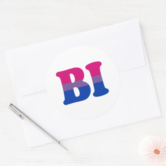 BISEXUT 1 RONDE STICKER (Envelop)