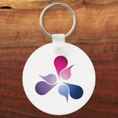 BISEXUT PRIDE BURST SLEUTELHANGER (Voorkant)