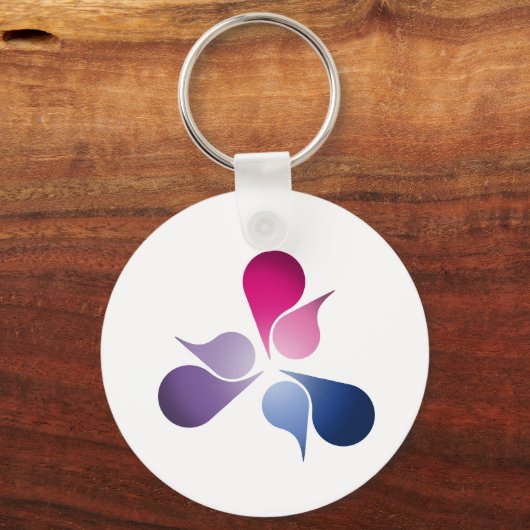 BISEXUT PRIDE BURST SLEUTELHANGER (Voorkant)