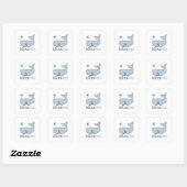 BISEXUWHALE VIERKANTE STICKER (Vel)