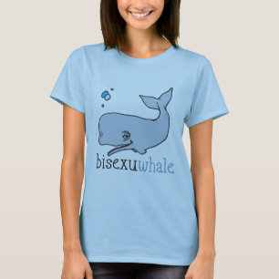 BISEXUWHALVIS T-SHIRT