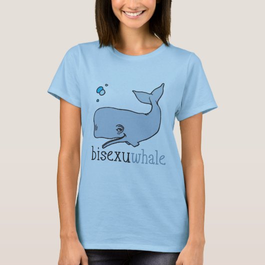 BISEXUWHALVIS T-SHIRT (Voorkant)