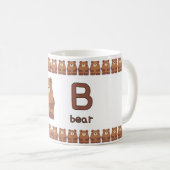 BisforBear–FunAlphabetCupDesign Koffiemok (Voorkant rechts)