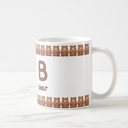 BisforBear–FunAlphabetCupDesign Koffiemok (Rechts)