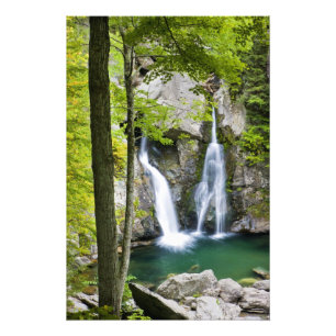 Bish Bash Falls in Bish Bash Falls State Park Foto Afdruk
