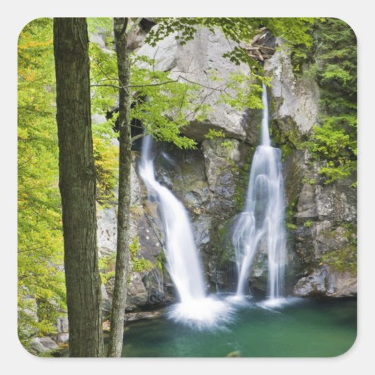 Bish Bash Falls in Bish Bash Falls State Park Vierkante Sticker (Voorkant)