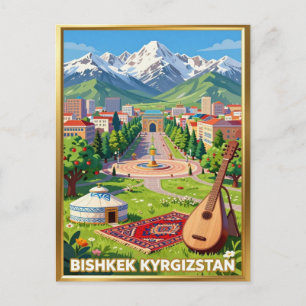 Bishkek Kirgizische Bergen Reizen Briefkaart