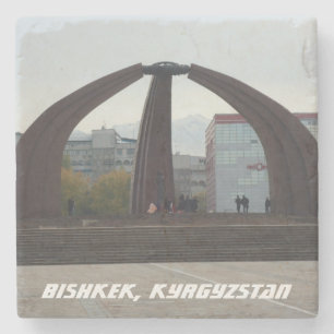 Bishkek Kyrgyzstan Victory Square - Kirgizië Stenen Onderzetter
